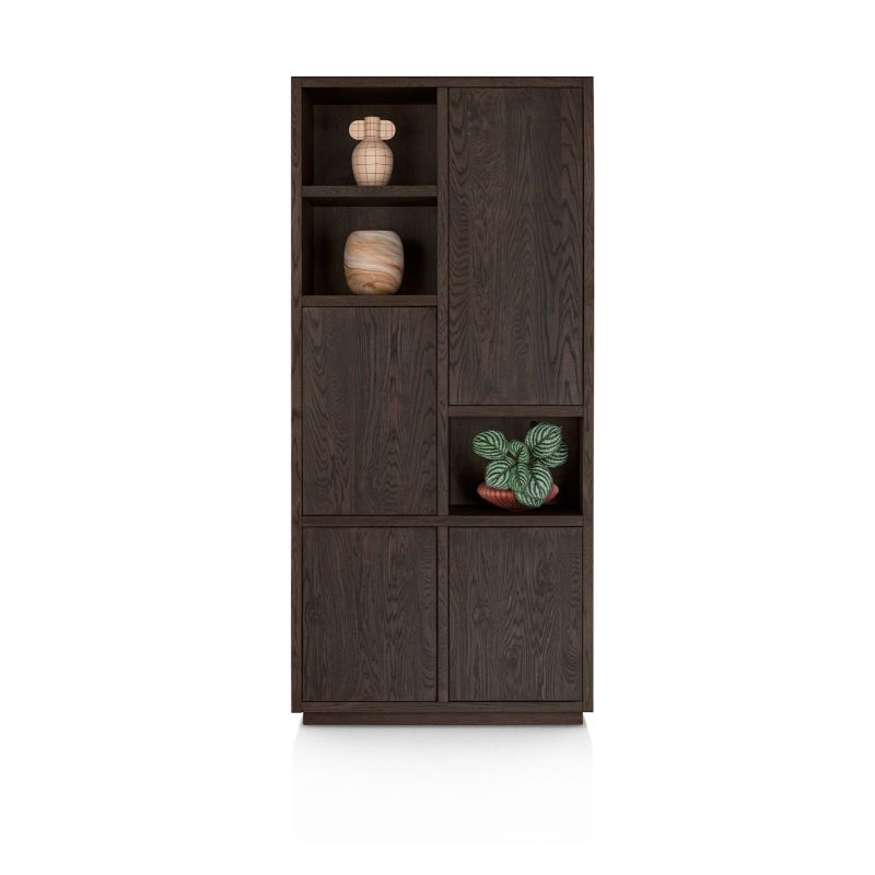 Gijon, armoire 100 cm - 4-portes + 3-niches - Henders and Hazel