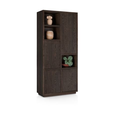 Gijon, armoire 100 cm - 4-portes + 3-niches - Henders and Hazel