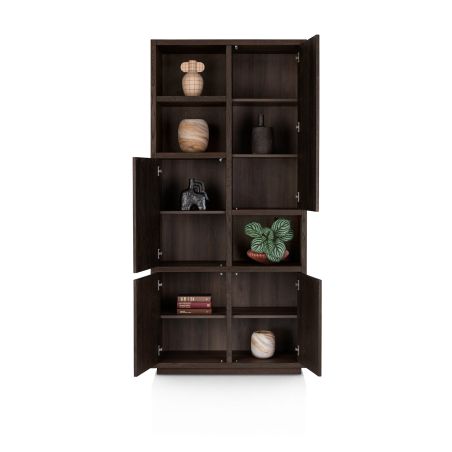 Gijon, armoire 100 cm - 4-portes + 3-niches - Henders and Hazel