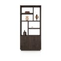 Gijon, bibliotheque 100 cm - 4-portes + 6-niches