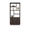 Gijon, bibliotheque 100 cm - 4-portes + 6-niches