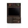 Gijon, meuble tv + partie haute 150 cm - 2-portes + 2-tiroirs + 3-niches + plinthe - Henders and Hazell