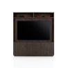 Gijon, meuble tv + partie haute 200 cm - 2-portes + 2-tiroirs + 2-niches + plinthe - Henders and Hazel