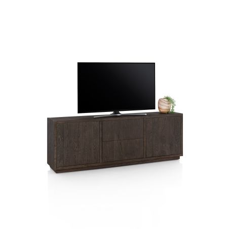 Gijon, tv-buffet 200 cm - 2-portes + 2-tiroirs + plinthe