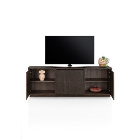 Gijon, tv-buffet 200 cm - 2-portes + 2-tiroirs + plinthe