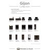 Gijon, vaisselier 240 cm - 2-portes de verres + 5-portes + 2-tiroirs (+ LED) + plinthe - Henders and Hazel