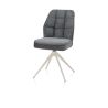 Bell, chaise - pietement creme - pivotante - confort ressorts - Calabria/Vada