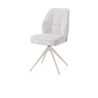 Bell, chaise - pietement creme - pivotante - confort ressorts - Calabria/Vada