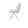 Bell, chaise - pietement creme - pivotante - confort ressorts - Calabria/Vada