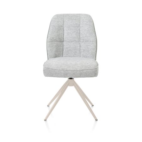 Bell, chaise - pietement creme - pivotante - confort ressorts - Calabria/Vada