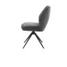 Bell, chaise - pietement rough off black - pivotante - confort ressorts - Calabria
