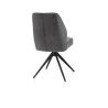 Bell, chaise - pietement rough off black - pivotante - confort ressorts - Calabria