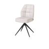 Bell, chaise - pietement rough off black - pivotante - confort ressorts - Calabria