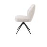 Bell, chaise - pietement rough off black - pivotante - confort ressorts - Calabria