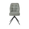 Bell, chaise - pietement rough off black - pivotante - confort ressorts - Calabria