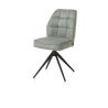 Bell, chaise - pietement rough off black - pivotante - confort ressorts - Calabria