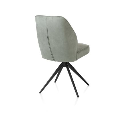 Bell, chaise - pietement rough off black - pivotante - confort ressorts - Calabria