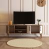 Meuble TV 150 cm EXODUS en décor chêne et blanc