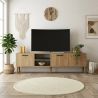 Meuble TV 180 cm EXODUS en décor chêne