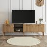 Meuble TV 180 cm EXODUS en décor chêne