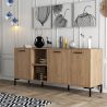 Buffet 180 cm AURELIEN en décor chêne