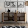Buffet 180 cm AURELIEN en décor chêne