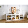 Meuble TV 160 cm FERGUS en blanc