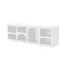 Meuble TV 160 cm FERGUS en blanc