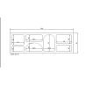 Meuble TV 160 cm FERGUS en blanc