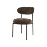 Chaise ROUNDY en tissu coloris sable ou brun