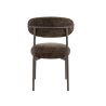 Chaise ROUNDY en tissu coloris sable ou brun