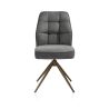 Bell, chaise - pietement steelbrown - pivotante - confort ressorts - Calabria