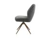 Bell, chaise - pietement steelbrown - pivotante - confort ressorts - Calabria