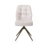 Bell, chaise - pietement steelbrown - pivotante - confort ressorts - Calabria