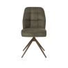 Bell, chaise - pietement steelbrown - pivotante - confort ressorts - Calabria