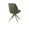 Bell, chaise - pietement steelbrown - pivotante - confort ressorts - Calabria