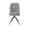 Bell, chaise - pietement steelbrown - pivotante - confort ressorts - Calabria
