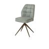 Bell, chaise - pietement steelbrown - pivotante - confort ressorts - Calabria