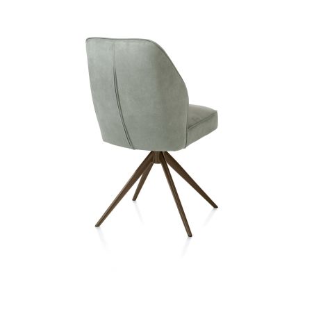 Bell, chaise - pietement steelbrown - pivotante - confort ressorts - Calabria