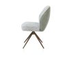 Bell, chaise - pietement steelbrown - pivotante - confort ressorts - combination Calabria / Vada - Henders and Hazel