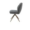 Bell, chaise - pietement steelbrown - pivotante - confort ressorts - combination Calabria / Vada - Henders and Hazel