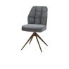 Bell, chaise - pietement steelbrown - pivotante - confort ressorts - combination Calabria / Vada - Henders and Hazel