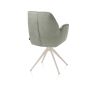 Bell, chaise a accoudoirs - pietement creme - pivotante - confort ressorts - Calabria/Vada