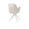 Bell, chaise a accoudoirs - pietement creme - pivotante - confort ressorts - Calabria/Vada