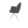 Bell, chaise a accoudoirs - pietement creme - pivotante - confort ressorts - Calabria/Vada