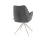 Bell, chaise a accoudoirs - pietement creme - pivotante - confort ressorts - Calabria/Vada