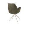 Bell, chaise a accoudoirs - pietement creme - pivotante - confort ressorts - Calabria/Vada