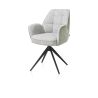 Bell, chaise a accoudoirs - pietement rough off black- pivotante-confort ressorts - Cal/Vad