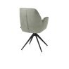 Bell, chaise a accoudoirs - pietement rough off black- pivotante-confort ressorts - Cal/Vad