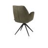 Bell, chaise a accoudoirs - pietement rough off black- pivotante-confort ressorts - Cal/Vad